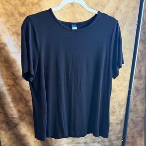 Luxe Black Crewneck T‑Shirt